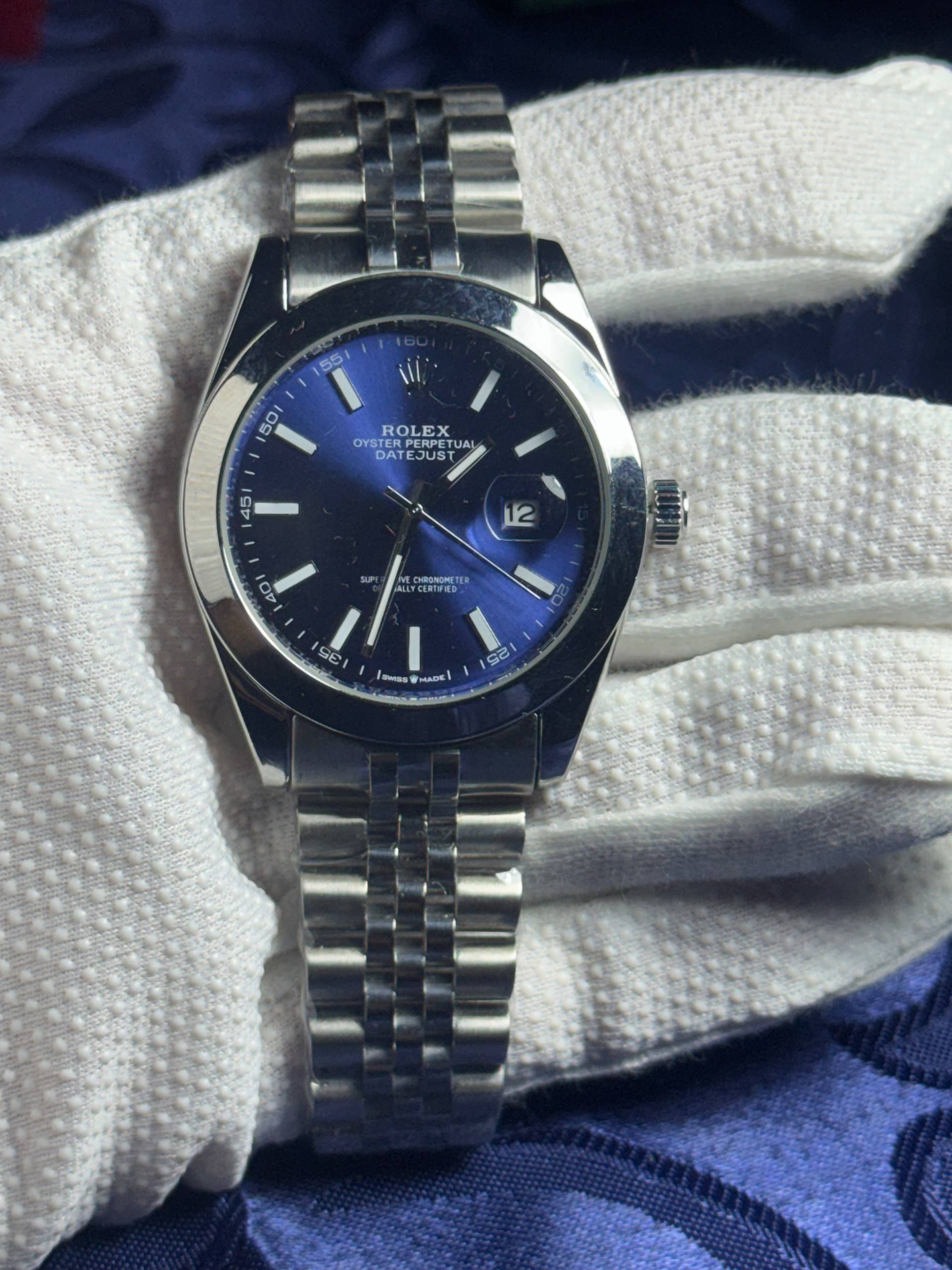 ROLEX - DATE JUST BLEU